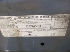 2006 HONDA ODYSSEY EX-L SKY BLUE 3.5L AT A16485